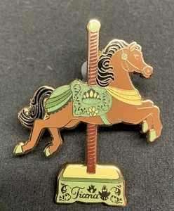 Prendedor de solapa de caballo carrusel Tiana Princesa y la rana Disney LE 500 USADO - Imagen 1 de 11