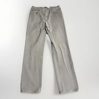 Arizona Original Stained Frayed Mens 34x34 Tan Jeans Actual 32x32 - Image 1 of 4