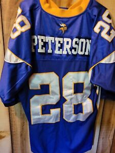 Adrian Peterson Jersey Reebok NFL Equipment On-Field  Minnesota Vikings Size 54
