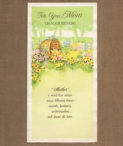 Unused Vintage 1980 American Greetings HAPPY BIRTHDAY Card FOR MOM + Envelope - Picture 1 of 6