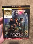 Black Panther Wakanda Forever 4k + Blu Ray + Digital w/ Slipcover BRAND NEW