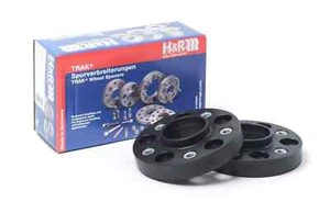 H&R 20mm DRM Bolt-On Wheel Spacers for Subaru (5x114.3/56/12x1.25/Black) - Picture 1 of 1