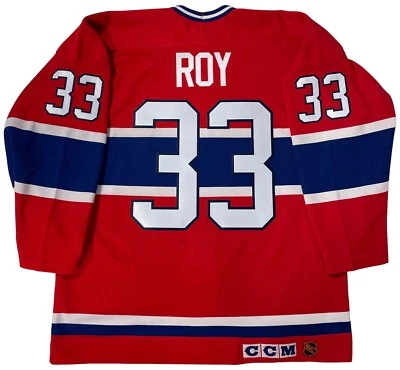 CAMISETA PATRICK ROY 1993 STANLEY CUP MONTREAL CANADIENS CCM AUTÉNTICA 48 Foto 1 de 4