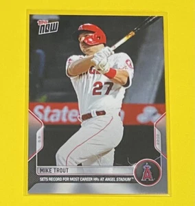 2022 MLB Topps Now Mike Trout MOST CAREER HRs ANGELS STADIUM Los Angeles #156 SP - Picture 1 of 2