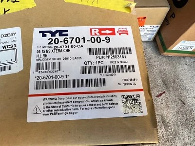 Faro derecho nissan xterra para 2005-2015 Foto 1 de 3