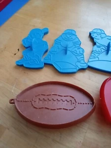 Lot Of 6 Assorted Sports Themed Cookie Cutters. Plastic. Hallmark & Wilton - Picture 1 of 5