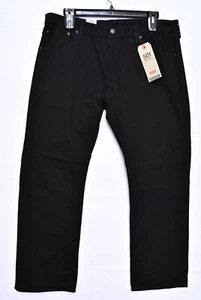 Levi's 501 Original Straight Leg Stretch Black Denim Men's Jeans Size 40X29 NWTS - Picture 1 of 6