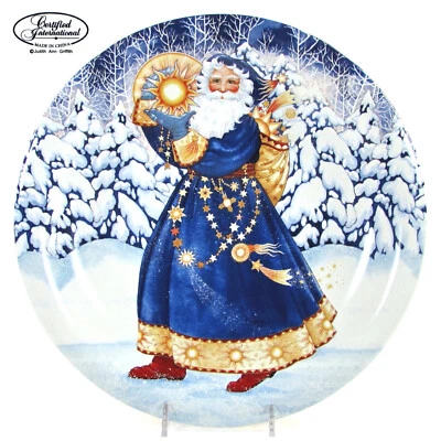 Plato de Cena Certificado Internacional STARLIGHT SANTA 10.25" Azul Nieve Día del Sol Foto 1 de 4