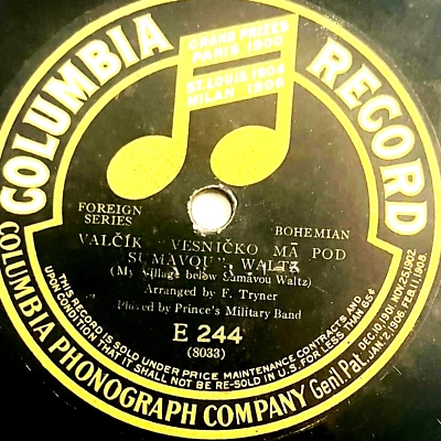 Prince's Military Band - Columbia Record E 244 - 10" 78rpm - Image 1 of 4