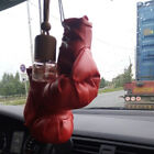 1 Pair Car Boxing Gloves Hanging Mirror Leather Pendant in Car Interior -ZK