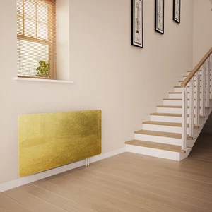 Glasheizkörperabdeckung bedruckt - Blattgold - hergestellt von Premier Range - Bild 1 von 6