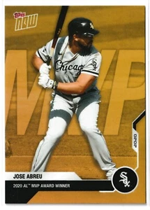 2020 Topps Now Jose Abreu MVP Gold AW06-B - Foto 1 di 2