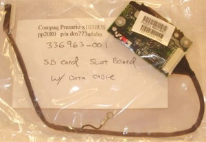 Compaq Presario PP2080 x1030us SD Card Slot Board 336963-001 - Picture 1 of 1