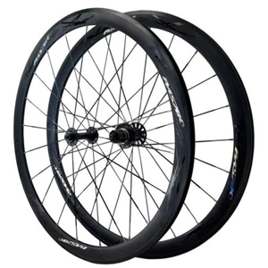 700C Wheels Road Bicycle Wheelset 40MM Depth Aluminum Ring Wheels HG 7-12 Speed - Picture 1 of 12