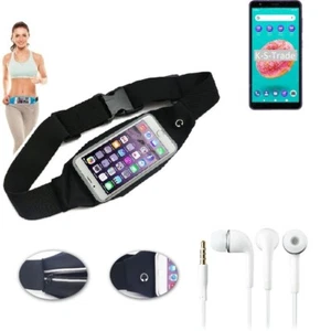 For ZTE Blade A3Y Jogging case + EARPHONES beltbag belt bag sportsbag running wi - Zdjęcie 1 z 5