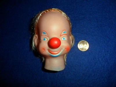 Vinyl Clown Head with Blond Hair  - Image 1 of 2