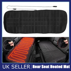 Universal 12V Car Heated Rear Seat Cushion Cover Heating Pad Heater Warm Winter - Picture 1 of 15