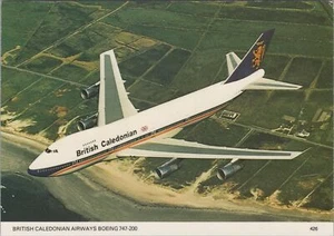 Aviation Postcard - British Caledonian Airways Boeing 747 Aeroplane Ref.RR16868 - Picture 1 of 2