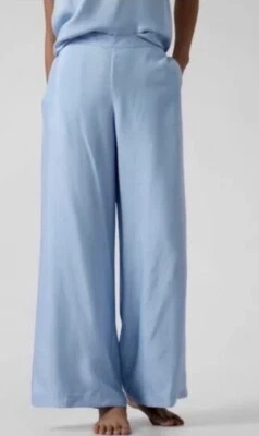 Pantalones Anchos Athleta Calm Cool Azul Fluido Sedoso Talla Grande Nuevos con Etiquetas Foto 1 de 4