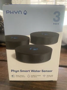 Phyn Smart Water Sensor 3-Pack Black NEW in Box Wi-Fi Mobile & Audible Alerts - Picture 1 of 5