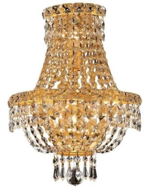 Crystal Bathroom or Dining Room Hallway Foyer Vanity Wall Sconce Light Fixture - Image 1 of 2