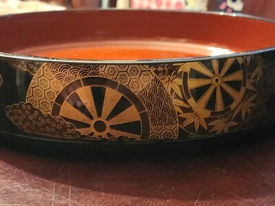 Sushi Tray, Black With Red Interior - Image 1 of 4