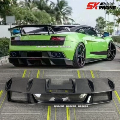 Диффузор кромки заднего бампера из углеродного волокна для Lamborghini Gallardo LP560 LP570 LP550 - Изображение 1 из 4
