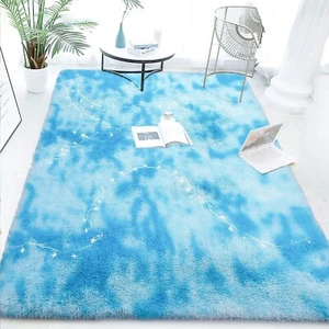 6 x 9 ft Fluffy Area Rug Living Room, Kids Bedroom, Nursery Room Home Decor Rug - Picture 1 of 7
