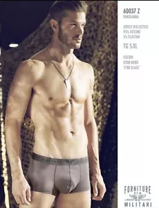 1 BOXER PARIGAMBA SHORT UNDERWEARE INTIMO RAGNO UOMO NERO E GLACE - Picture 1 of 7