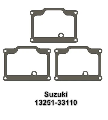3 PK -Suzuki 13251-33110 Carburetor Carb Float Bowl Gasket T500 T350 GT380 GT550 - Image 1 of 2