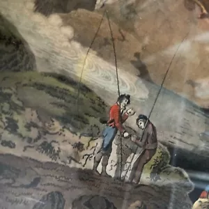 Pair 18c Fishing Engraving After E Pugh,'Pont-Newydd over the Ceirw near Corwen' - Picture 1 of 19