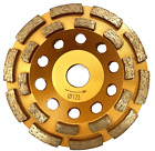 2 Pack 5" Cup Wheel for Concrete Grinder Double Row 60/80 Grit 7/8" Arbor