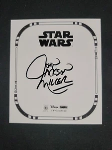 John Jackson Miller einzelne handsignierte Star Wars Karte 3,5 x 4,0 cm - Bild 1 von 3