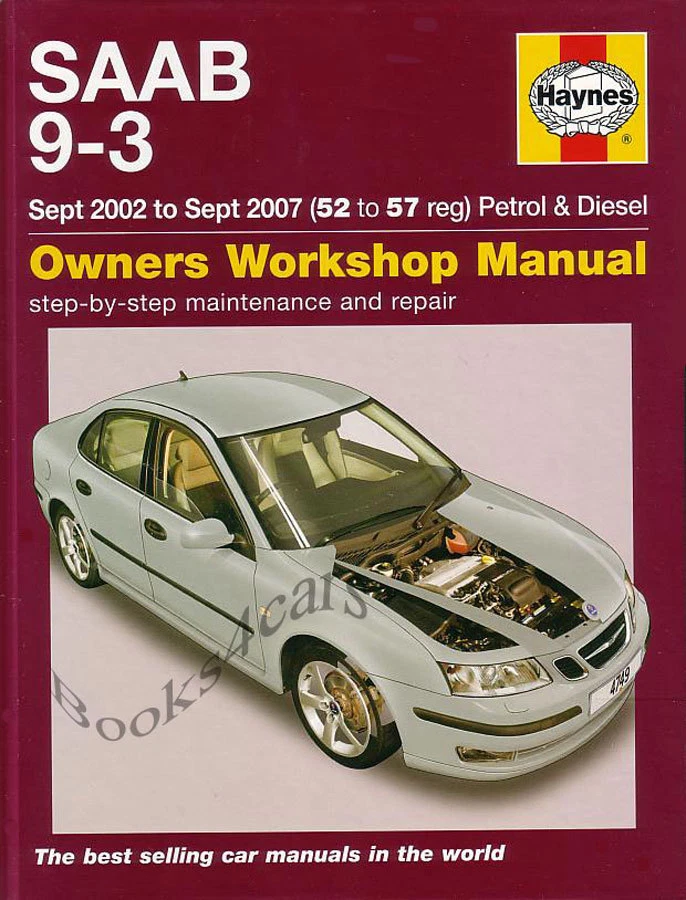 Saab 9-3 Tienda Manual Libro Servicio Reparación Haynes Turbo Chilton 2003 2007 - Imagen 1 de 1