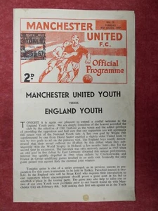 MANCHESTER UNITED v ENGLAND YOUTH | 1966/1967 | YOUTH FRIENDLY | 31 JAN 1967 - Picture 1 of 3