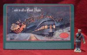 NUEVA YORK CENTRAL NAVIDAD _ #97 ESCALA O/S CARTELERA DE METAL - Imagen 1 de 3