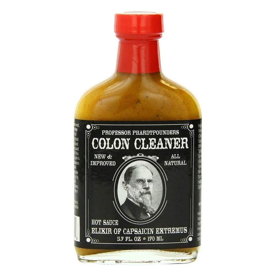Professor Phardtpounders Colon Cleaner Hot Sauce 170ml Natural Mustard Condiment - Image 1 of 1