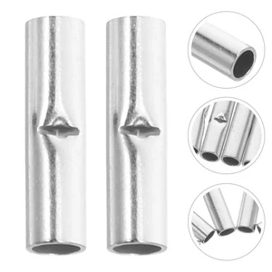  Conectores de empalme a tope prensado de alambre terminal empalme a tope sin aislamiento 100 un. - Imagen 1 de 12