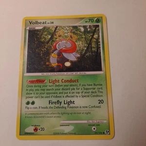 Volbeat Pokemon Card Level 34 Hp 70 Basic 2008 92/106 Regular - Picture 1 of 2