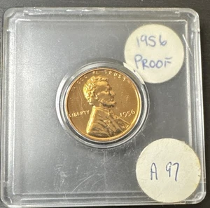 1956 Lincoln Wheat Penny Cent -- PROOF - Picture 1 of 4