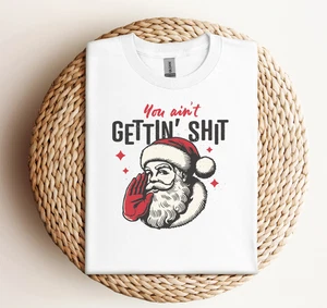 Custom Gildan Short Sleeve Unisex T-Shirt S-2XL-Christmas-Humor-Santa Claus-Gift - Picture 1 of 5