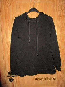 Kapuzenpullover Pulli Sweat Shirt schwarz Gr.: S M 38/40 weniggetragen klassiker - Bild 1 von 1