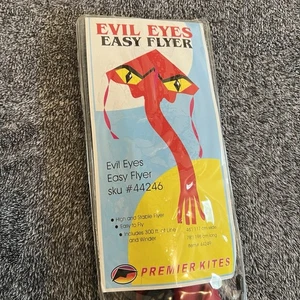 Premier Kites Evil Eyes Easy Flyer Vintage Rare #44249 46” X 78” - Picture 1 of 6