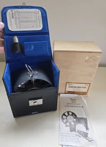 Anemometro vintage Taylor 3132 gioiello con custodia in pelle originale - Foto 1 di 4
