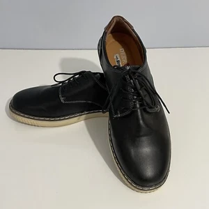 Deer Stags Mens Shoes Black Oakland Oxford Size 11.5 M Memory Foam - Picture 1 of 7