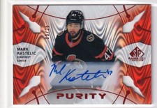 2022-23 UD SP GAME USED PURITY RED ROOKIE AUTO SENATORS - MARK KASTELIC 09/25
