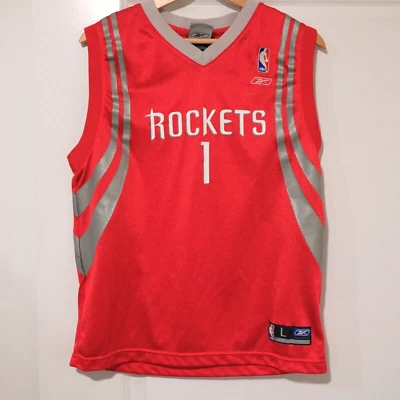 Футболка чемпиона НБА Adidas Houston Rockets 2004 No1 Tracy McGrady размер L - Изображение 1 из 4