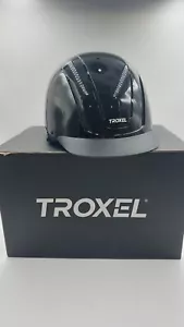 Troxel Dialfit Low Profile Flipfold Spirit Horse Riding Helmet Black 04-546S - Picture 1 of 14