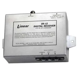 Linear DX-12 12/24V 1-Kanal Metallgehäuse Gehäuse Empfänger, Aluminium - Bild 1 von 1