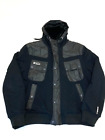 Men's Nickelson Jacket Size XL Black Teddy Lined Hooded Full Zipped